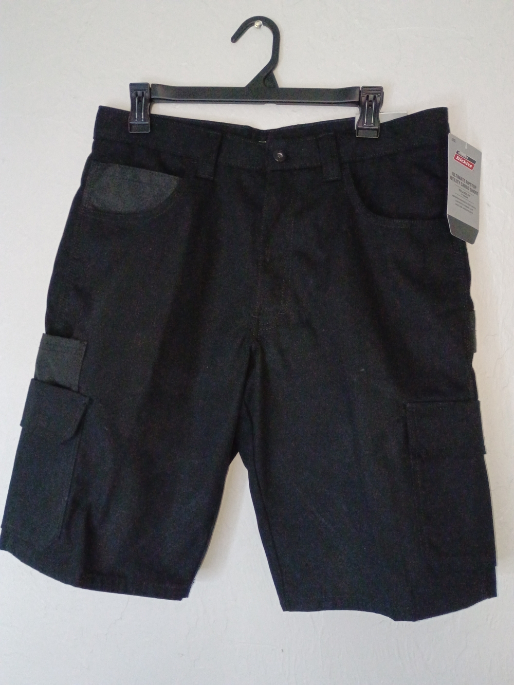 Dickies Black Men's Cargo Shorts with Side Utility Pockets